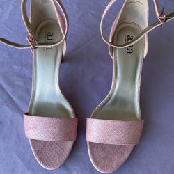 Pink High-Heel Shoes - Size 9