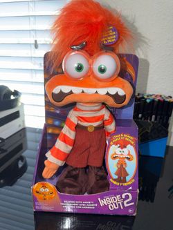 Inside Out 2 Anxiety Plush Toy TInside Out 2 Anxiety Plush Toy Talking & Shaking