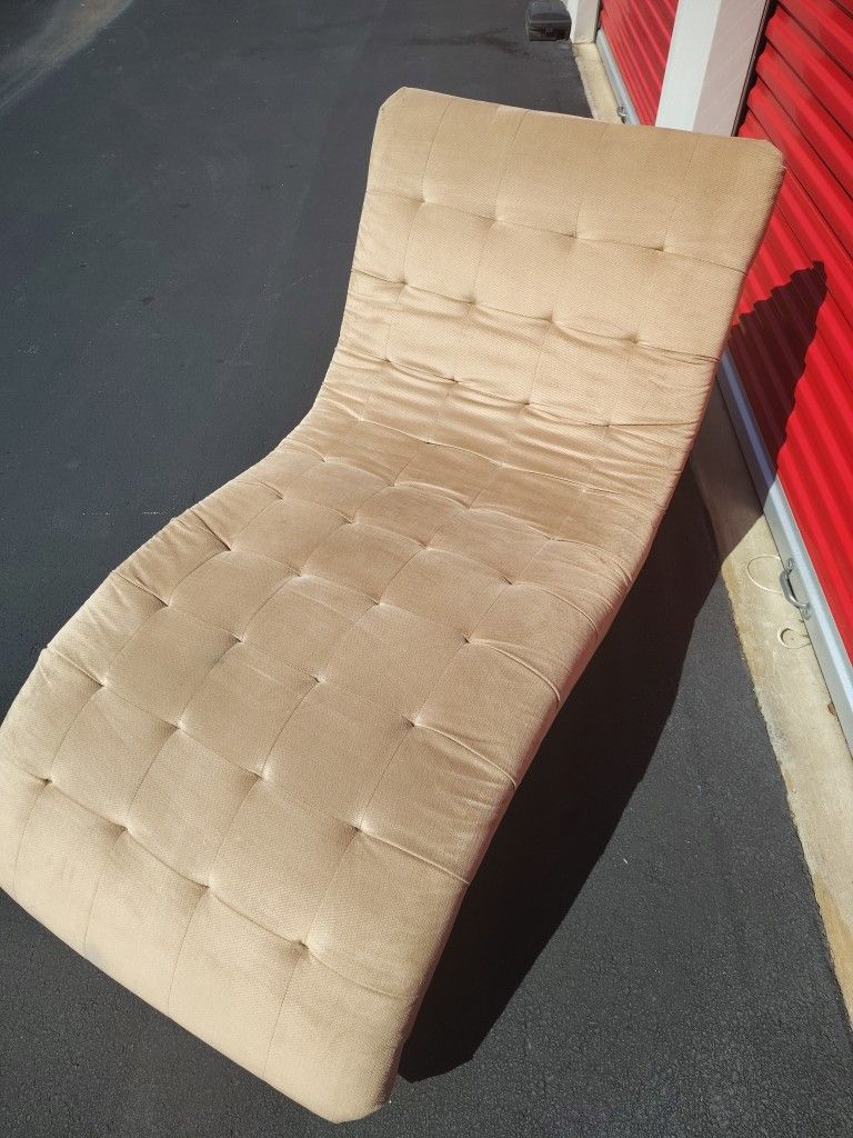 Abbyson Soho Beige Fabric Chaise (Delivery Option)
