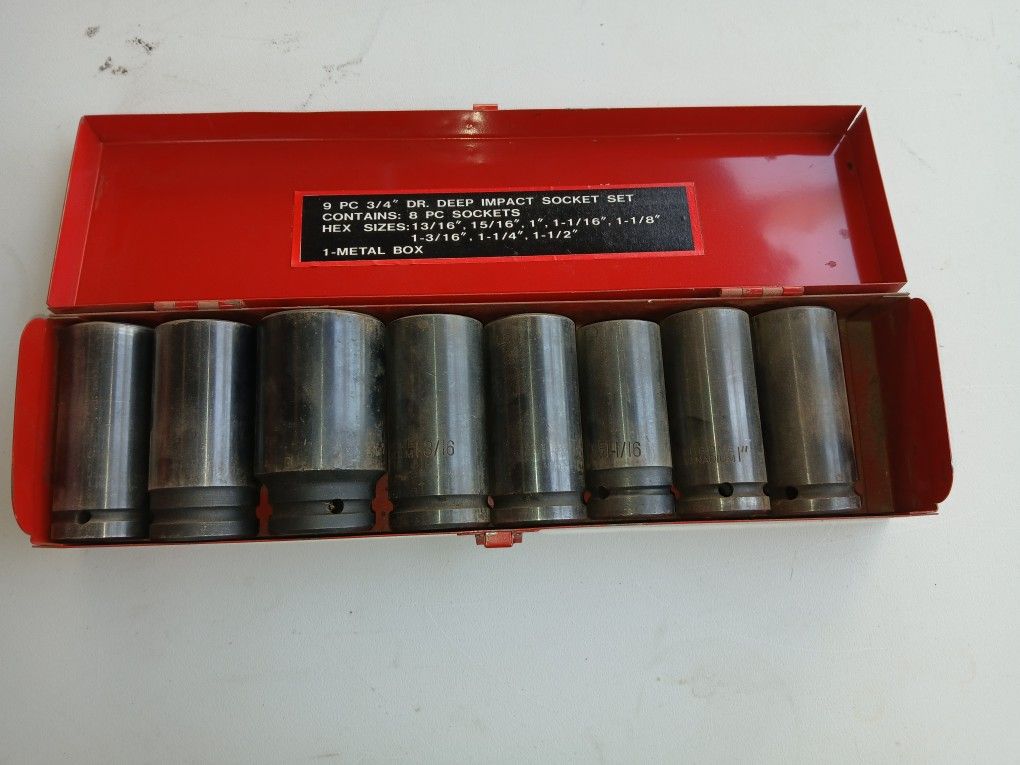 Deep Impact Socket Set 3/4"