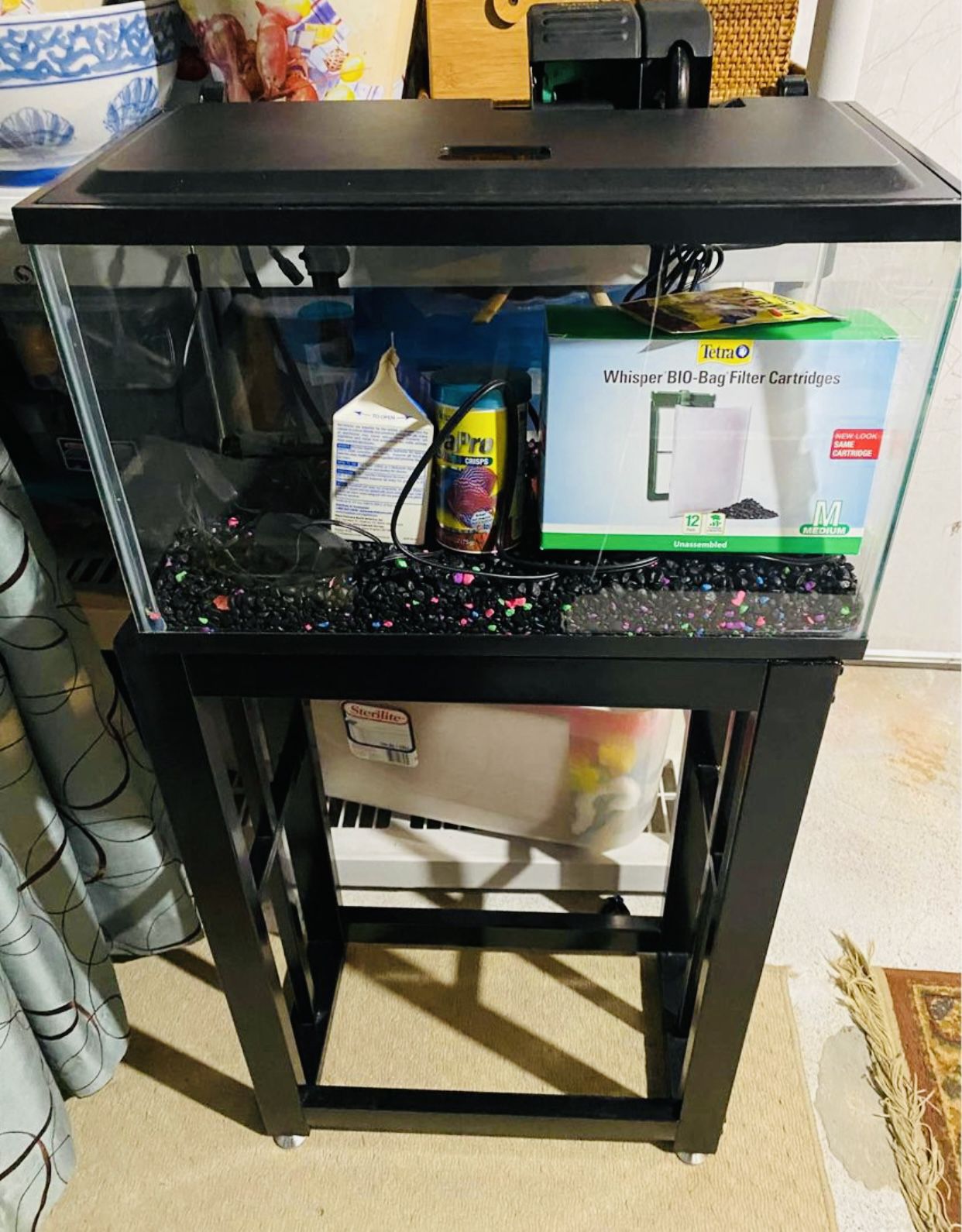 5 Gallon Fish Tank With All The Accessories $70 Or Best Offer