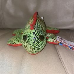 Toy Factory Plush Paradise Lizard With Tags Good Condition Stuffed Animal 8”