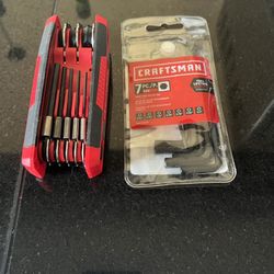 Craftsman 7-Piece & 8-Piece Hex Key Sets (mm and in)