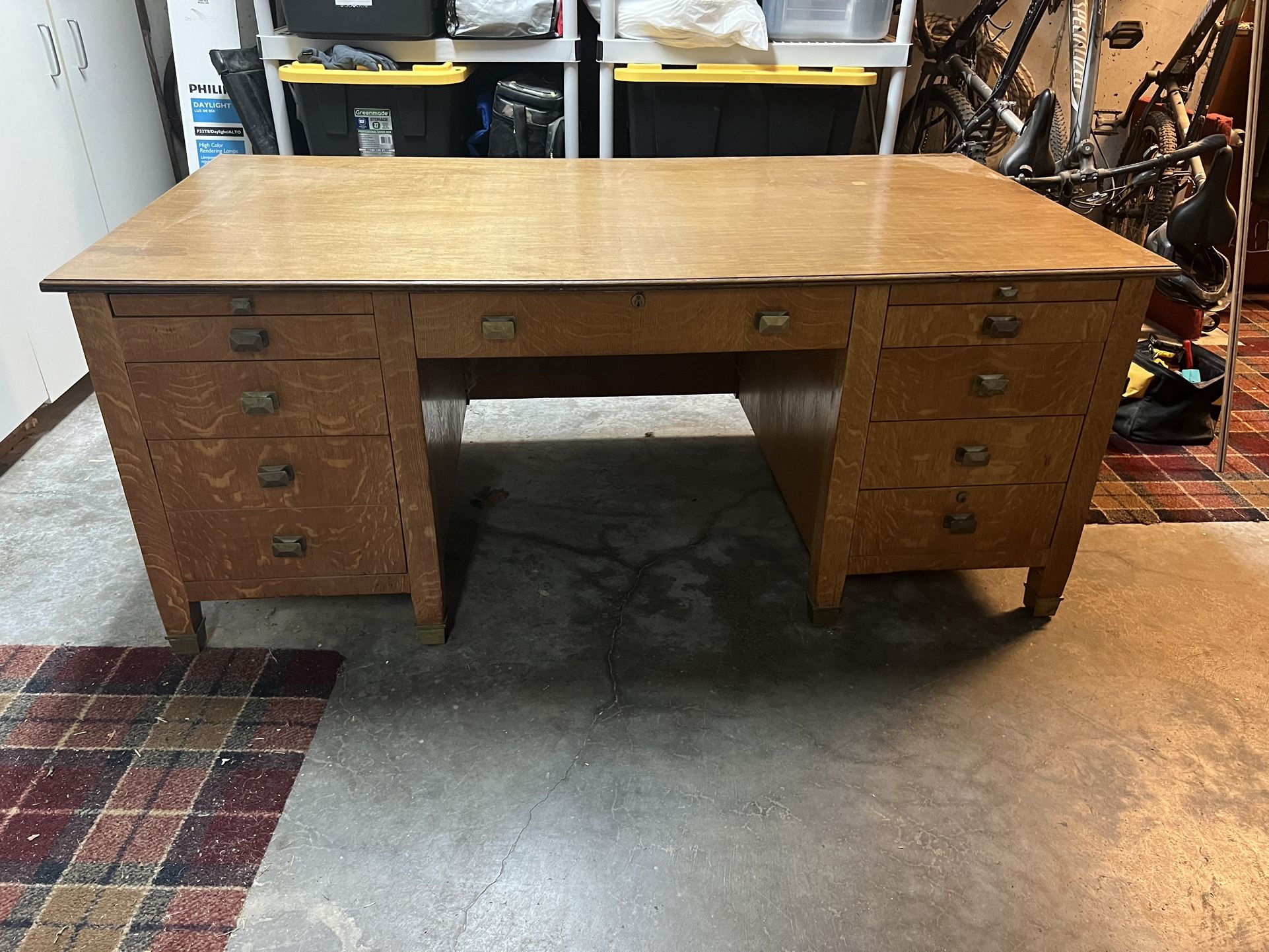 Large Desk Or Retail Display Antique!