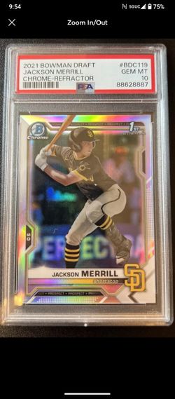 Jackson Merrill 1st Chrome Draft PSA 10