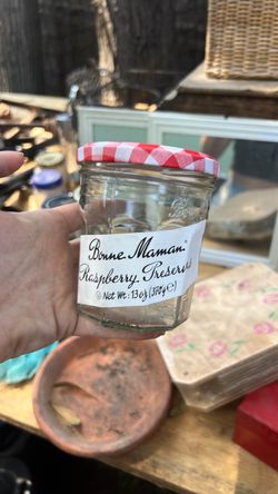 Bonne Maman Empty Glass Jar with Lid