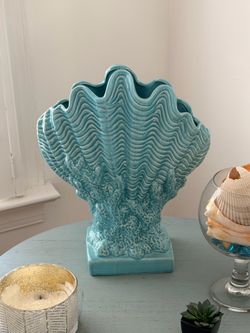 Glass Seashell Decor