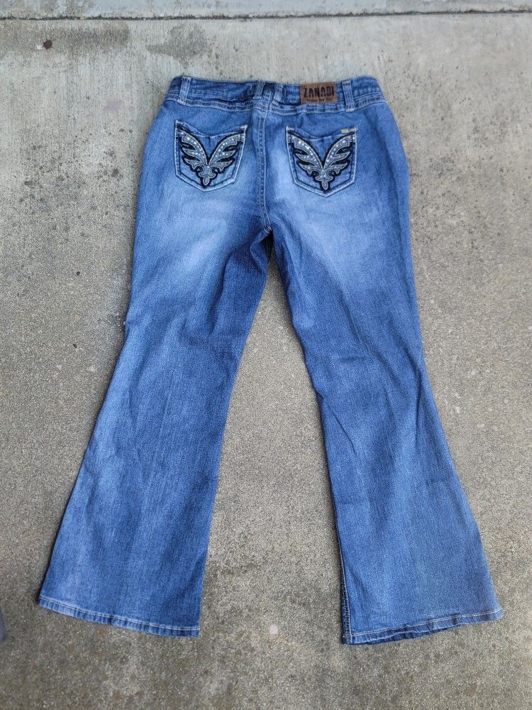 Zanadi Embellished Flare Jeans