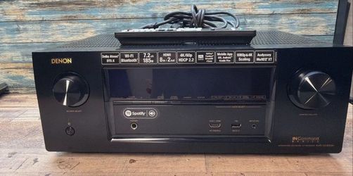 Denon AVR-X2300W 7.2 Bluetooth Home Stereo Receiver Amplifier With Remote