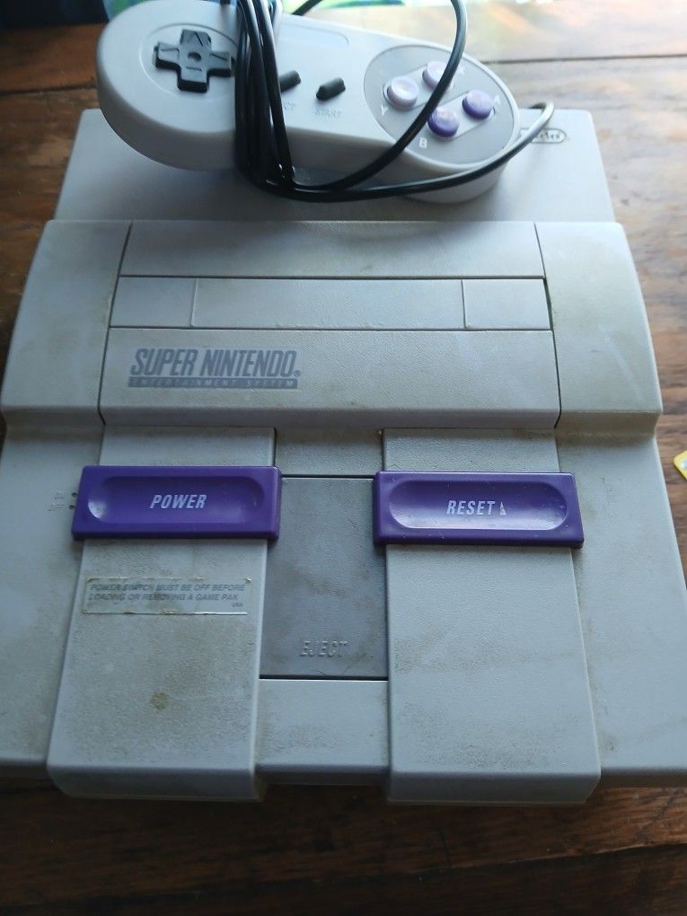 Super Nes With Controller