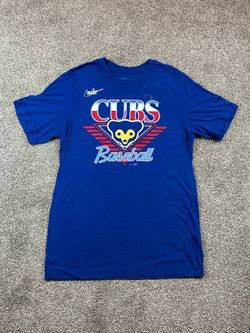 Nike Cooperstown Chicago Cubs Baseball T-Shirt M BLEACH STAIN