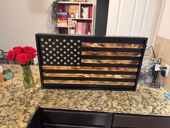 Custom Wood American Flag