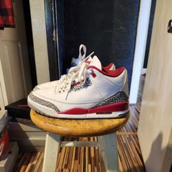 Jordan 3 Cardinal Grart Condition Sz 8