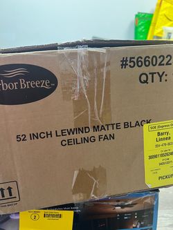 52-in Matte Black LED Covered Outdoor Flush Mount Ceiling Fan With Light