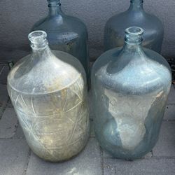 Vintage Glass Water Bottles
