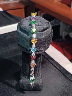 Heart Tennis Bracelet