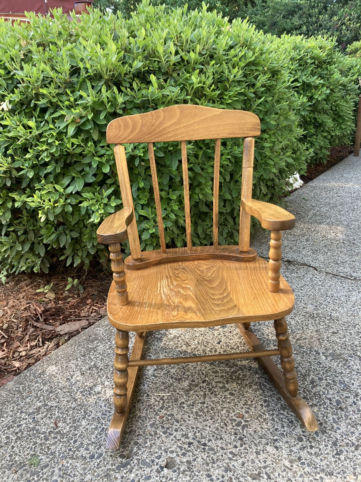 Vintage Solid Wood Kids Rocking Chair