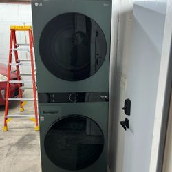 LG  Stacked Washer And Dryer  - Nature green 