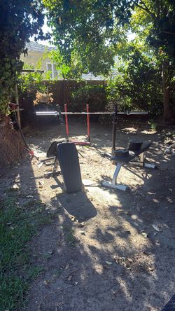 Full work out set plus weights