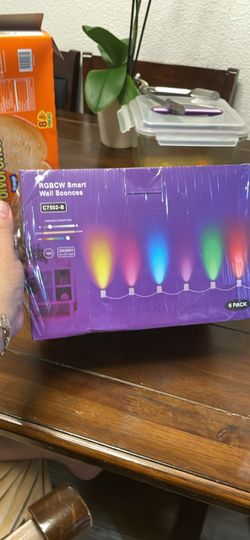 RGBCW Smart Wall Sconces 6 Pack