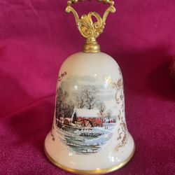 Vintage Gorham Fine China -1978 Noel Currier & Ives Bell Homestead #1 Christmas