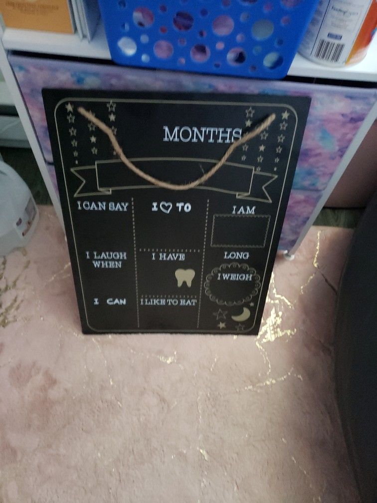 Milestone Chalk Board