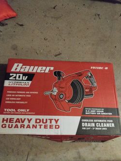 Baer cordless plumbing snake
