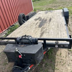 20ft Car Hauler Trailer Pj With Winch, Straps, Ramps, Spare