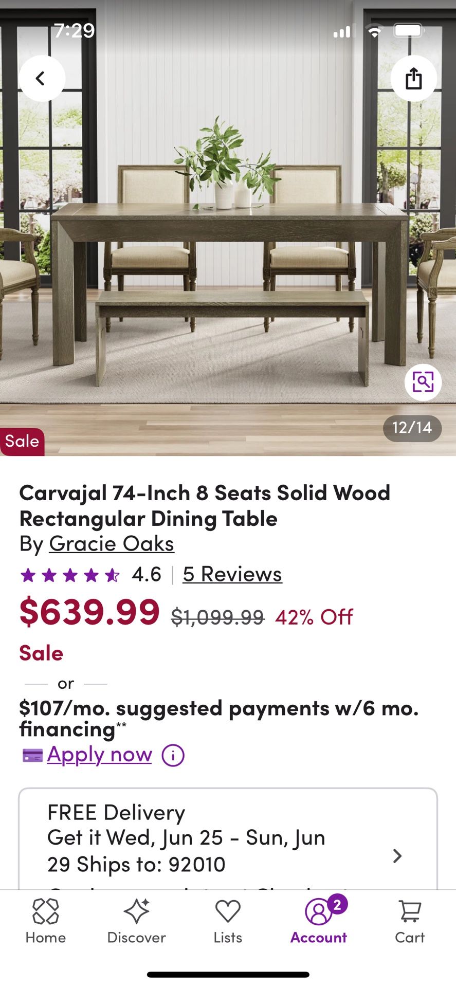 Solid Pine Dining Room Table