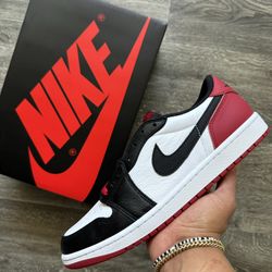 Air Jordan 1 Retro Low ‘Black Toe’ (size 11)