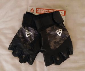 Reebok Weighlifting Wrist Wrap Fitness Gloves XL 