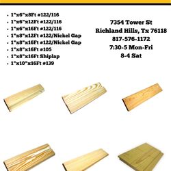 💥⚡Pine Siding 1x6 & 1x8 ⚡💥