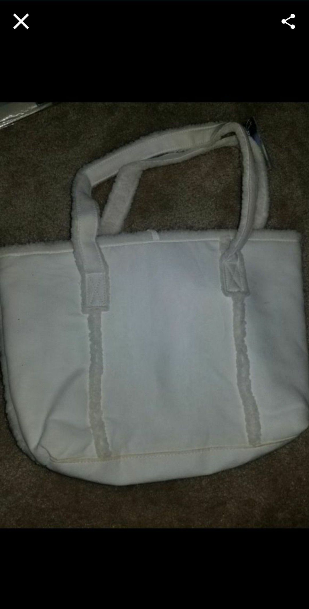 White Bag/tote/purse-New