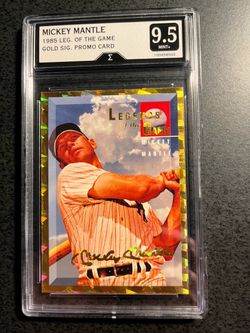 Mickey Mantle Legends , Gold Signed - Graded