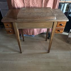Antique Sewing Machine Table 