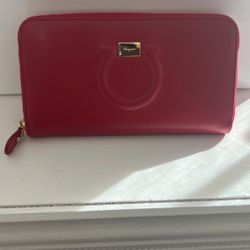 Ferragamo  Wallet Red Color 