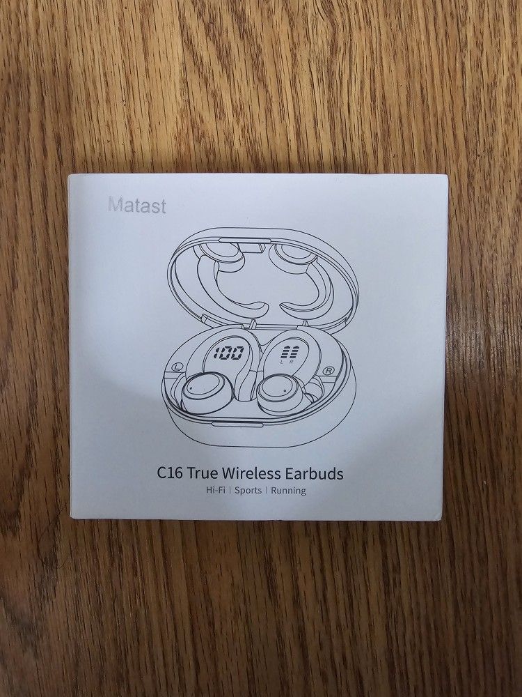 Wireless Earbuds, Bluetooth 5.4 Headphones Sports, 50H Playback Over-Ear buds with ENC Noise Cancelling Mic