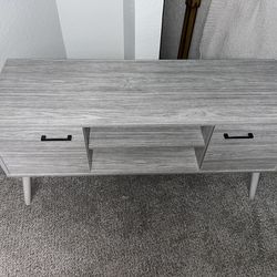 Gray tv stand