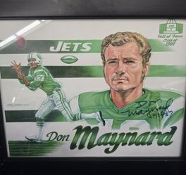 Don Maynard signed poster