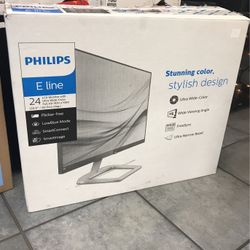 Phillips E Line 24” LCD Monitor 