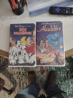 Aladdin 101 Dalmatians VCR Tapes