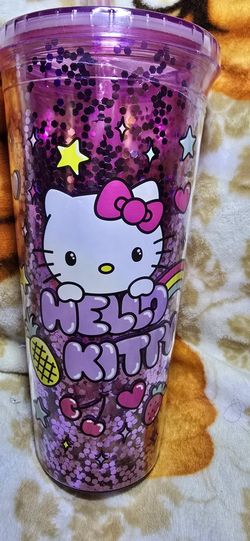 Hello Kitty Cup With Straw 
