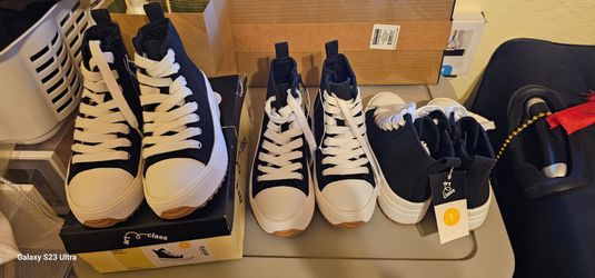 Art Class Kids High-Top Canvas Sneakers