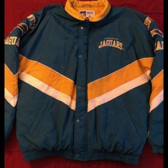 90s Vintage Starter NFL Jaguars Jacket. Banned Logo for Sale in