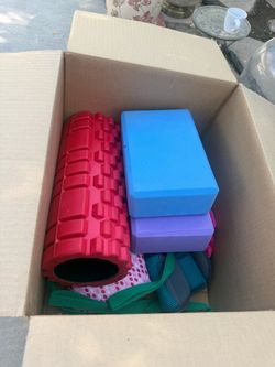 Foam Roller and Yoga Blocks Set