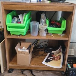 Small Rolling Shelves/Desk For Fast Sale