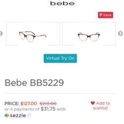 brand new bebe frames 100$$ 