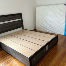 Queen Bed Frame And Mattress 