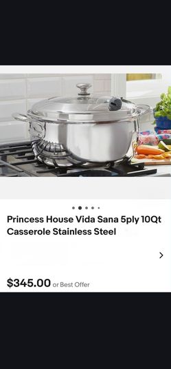 Princess House Vida Sana 5Ply 10Qt Pot