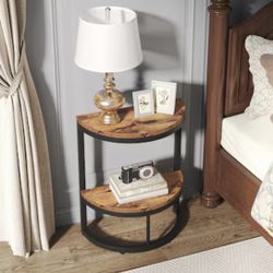 Tribesigns Half Moon End Table 